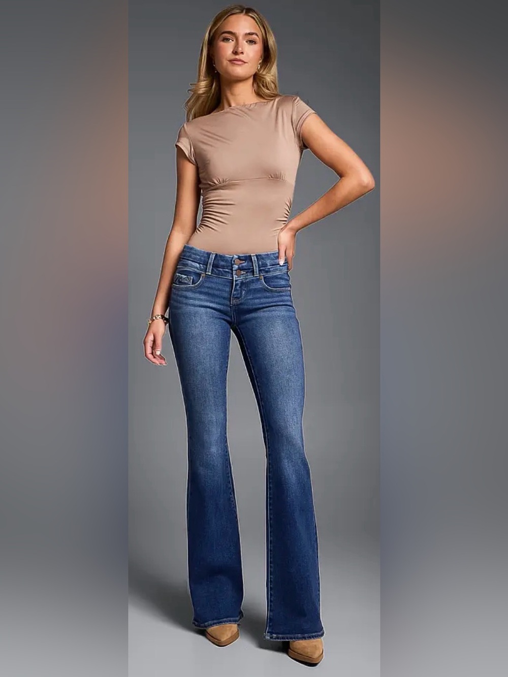 Buckle Blue Flare Jeans
